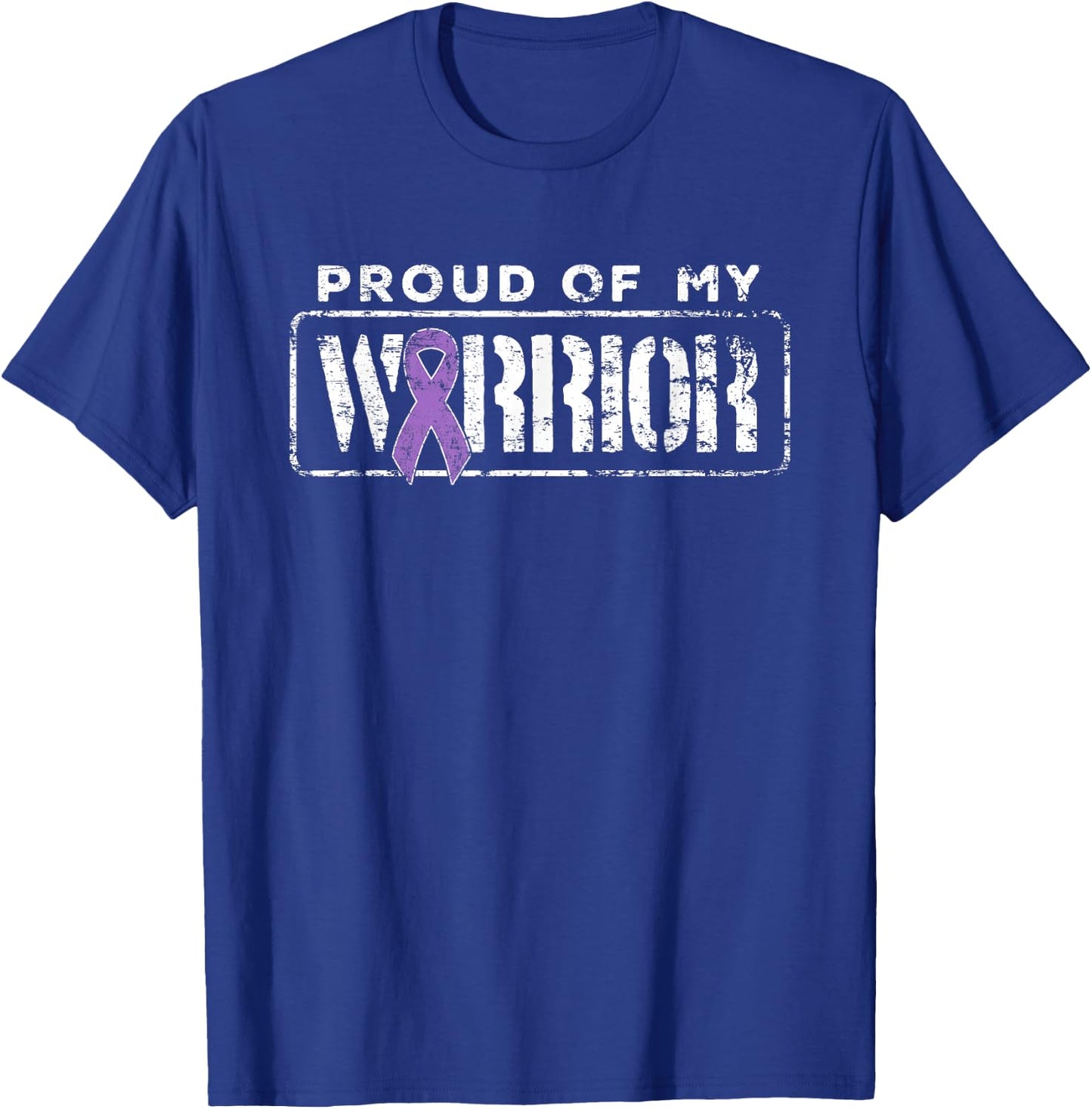 Hodgkins Lymphoma Cancer Support Proud Family Warrior T-Shirt - T-Shirt | Royal