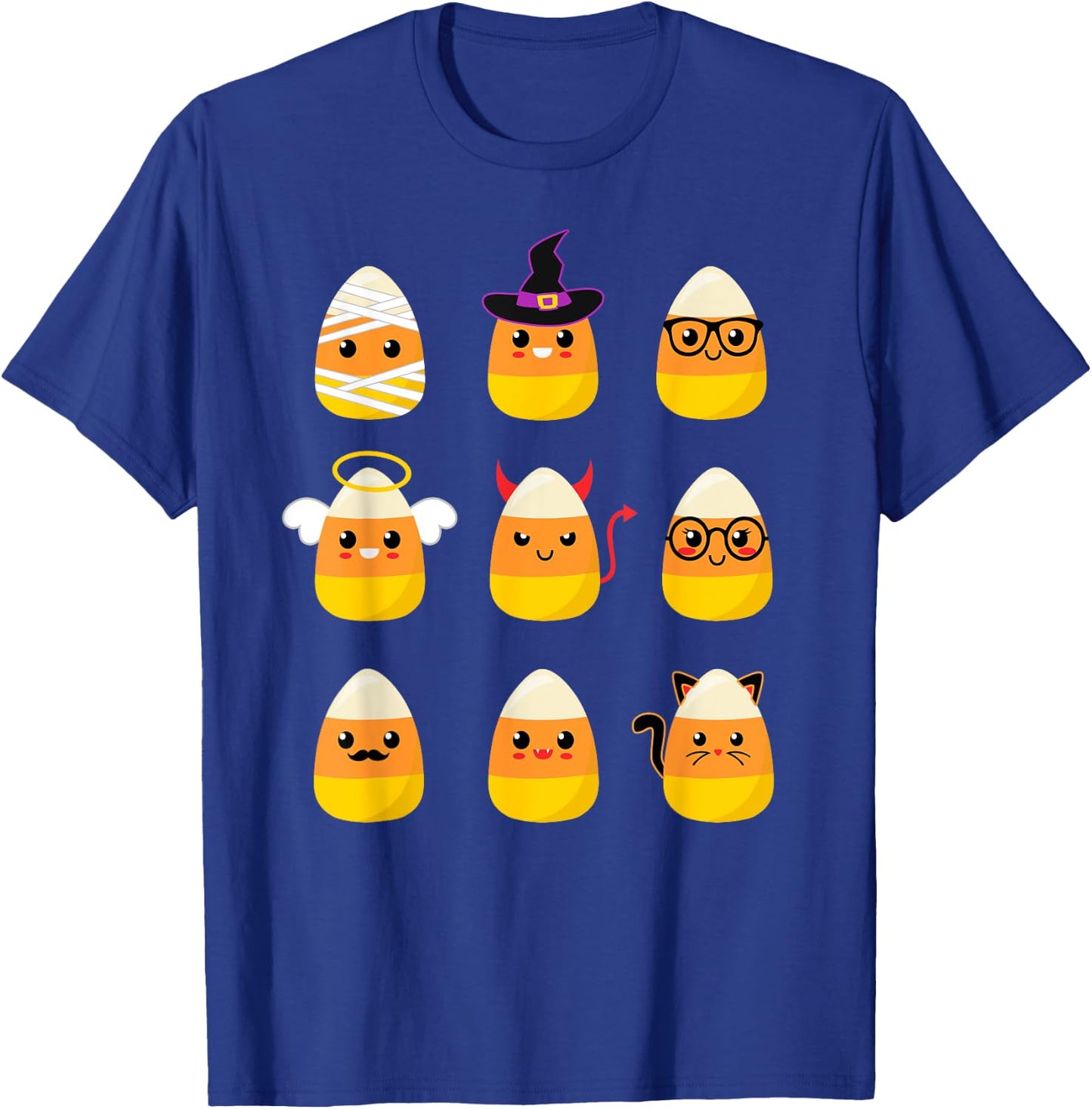 Candy Corn Costume Characters - Cute Halloween Kids T-Shirt - T-Shirt | Royal