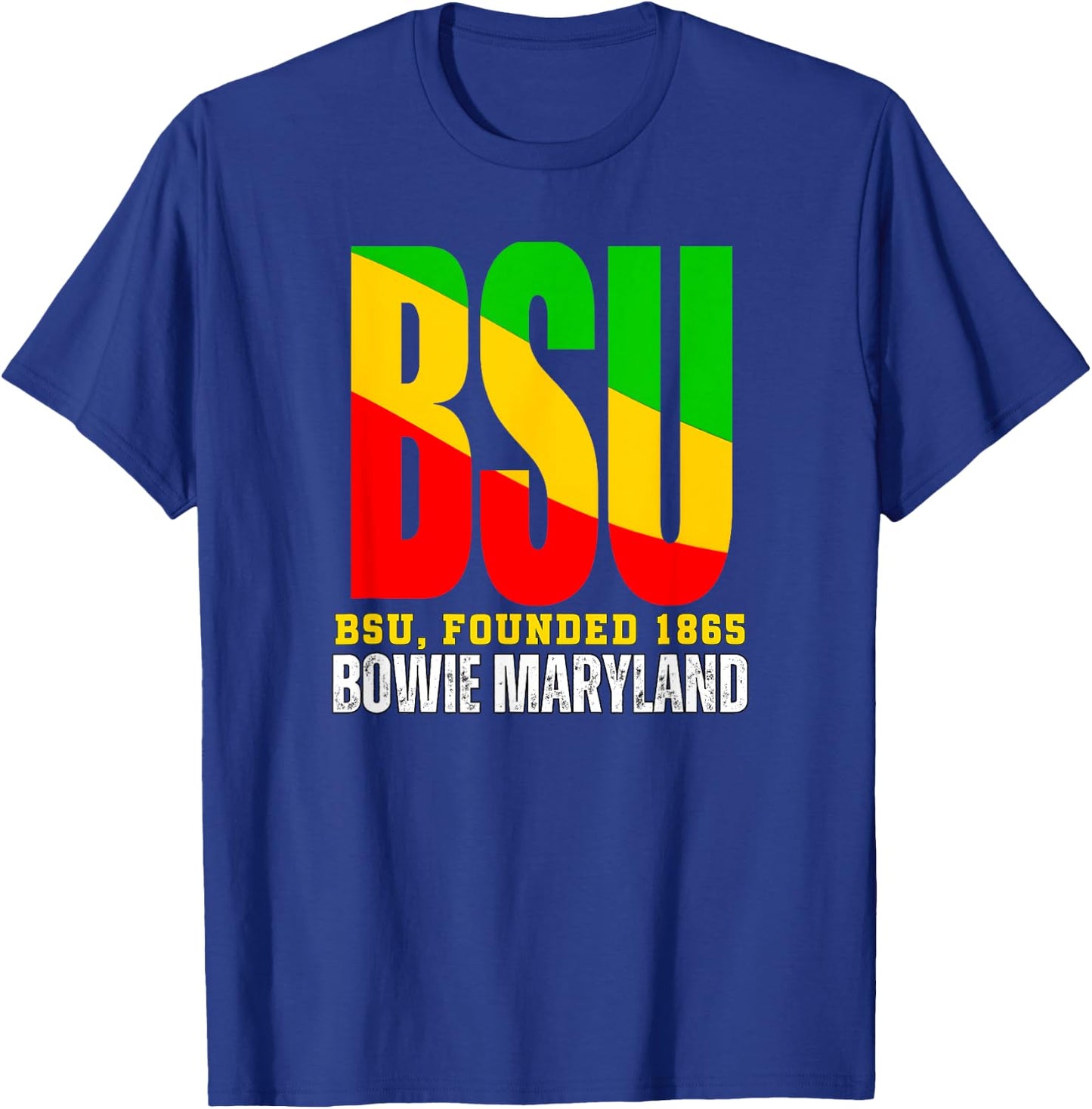 Bowie State, BSU, Souvenir HBC Urban Design T-Shirt - T-Shirt | Royal