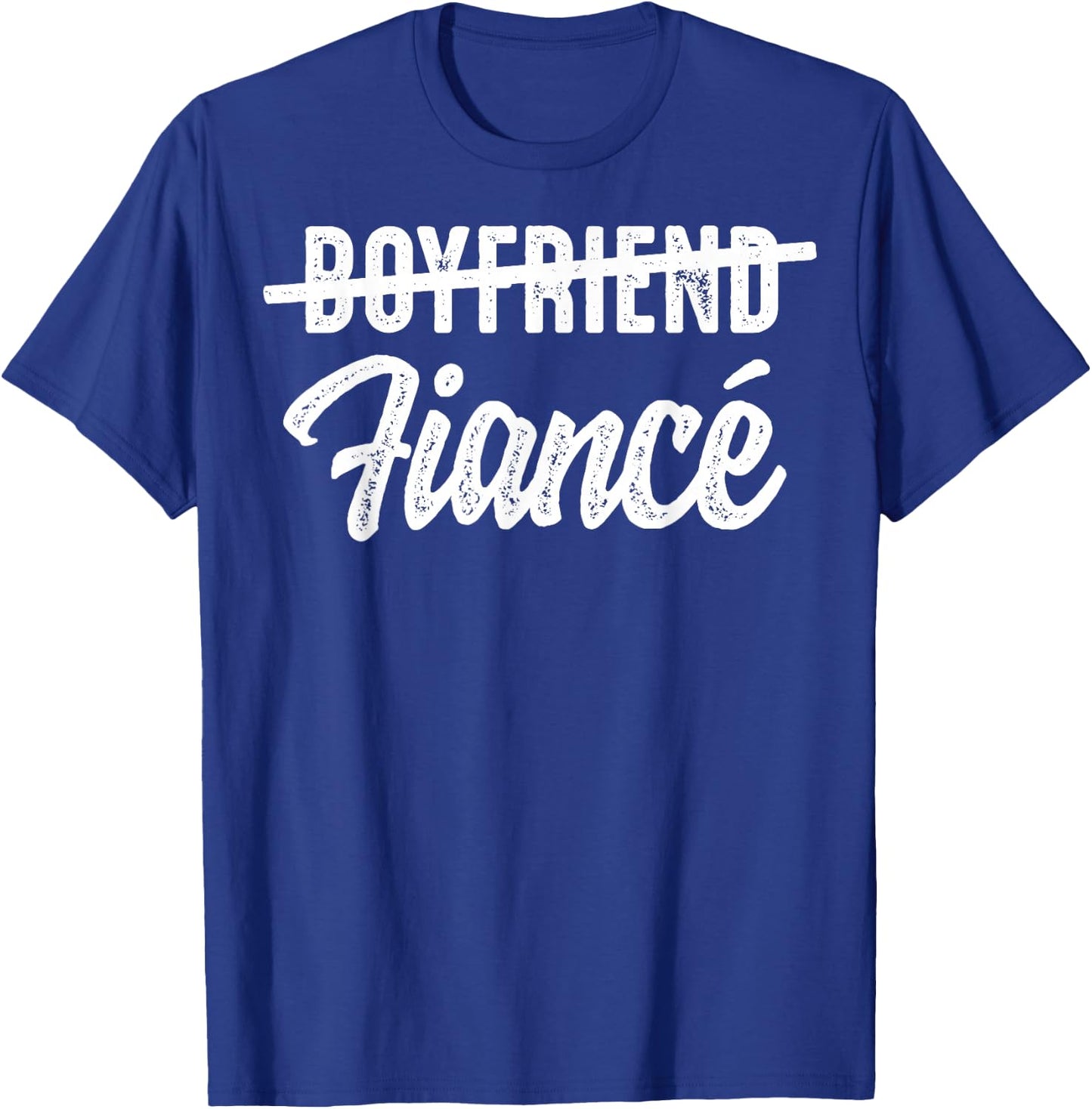 Engagement Announcement Boyfriend Fiance Wedding Gift T-Shirt - T-Shirt | Royal