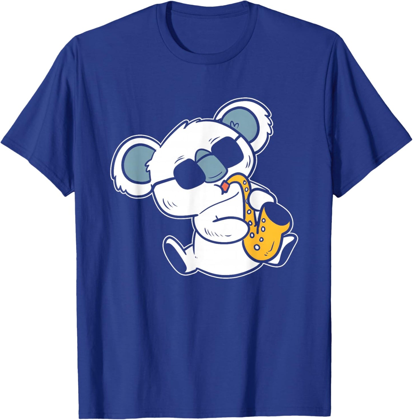 Koala playing Saxophone Band Member T-Shirt - T-Shirt | Royal
