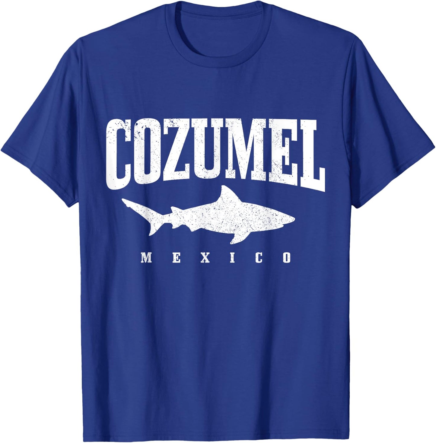 Cozumel Beach Mexico Diving Sharks Vintage Women Kids T-Shirt - T-Shirt | Royal