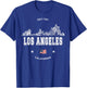 Los Angeles California Skyline T-Shirt - T-Shirt | Royal
