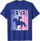 Seven Years Old Horse Lover 7th Birthday Party Girls T-Shirt - T-Shirt | Royal