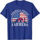 America Needs Farmers | American US Flag | Tractor T-Shirt - T-Shirt | Royal