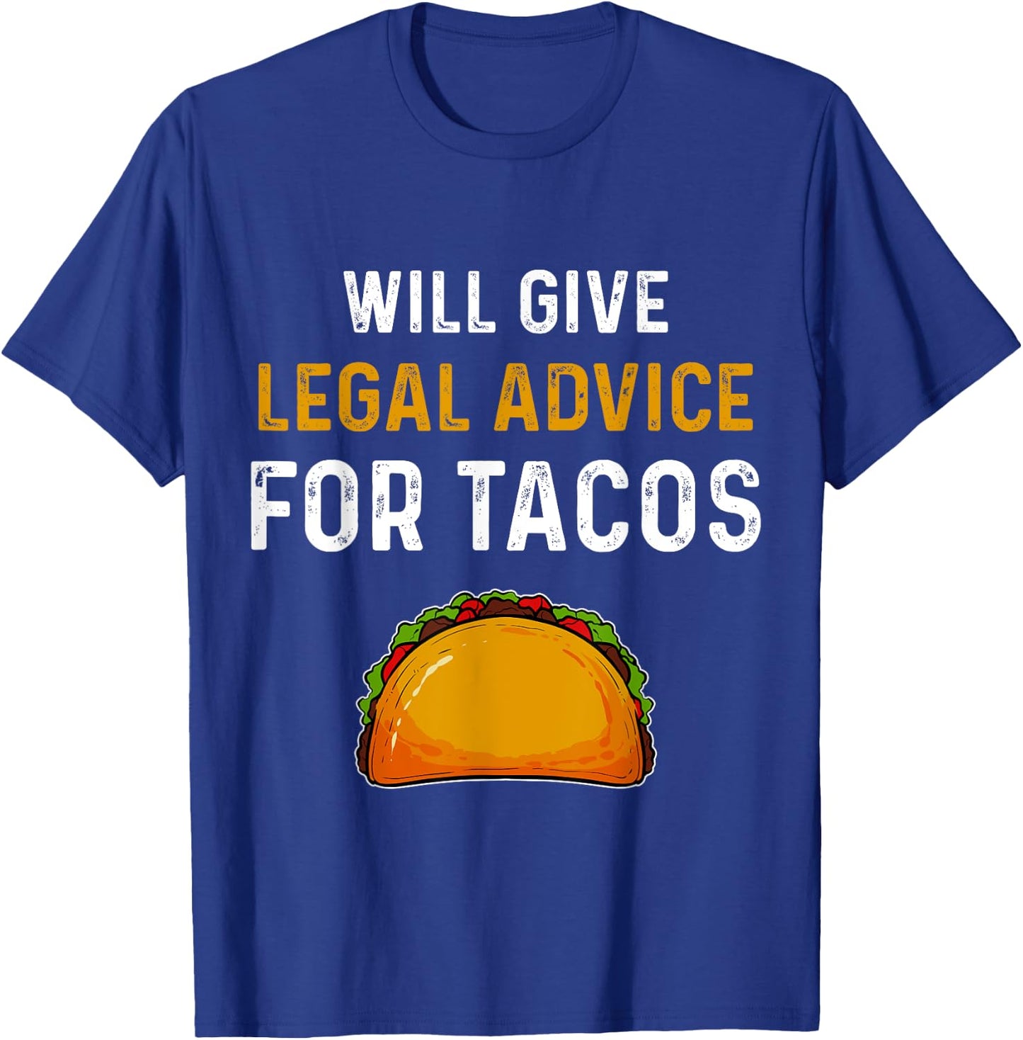 Taco Lawyer Attorney Law Student Gift T-Shirt - T-Shirt | Royal