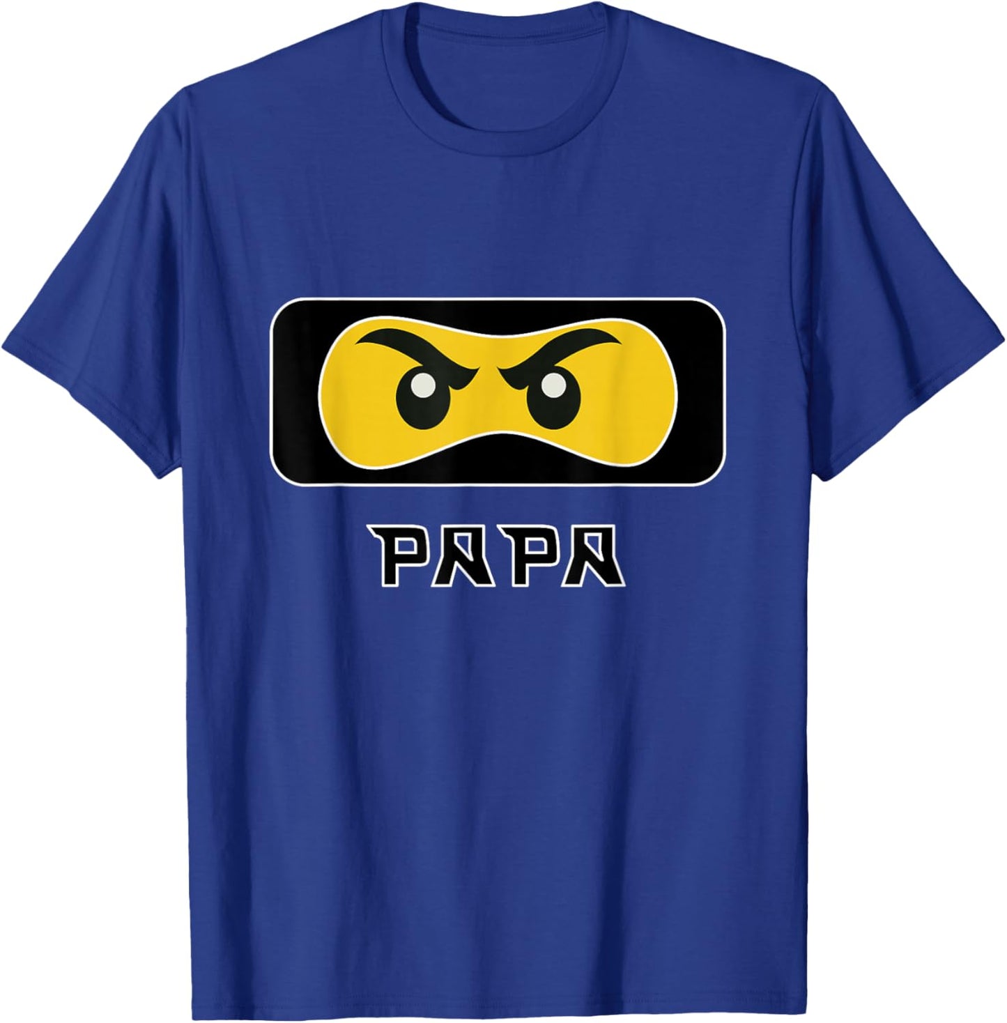 Papa Ninja Face Familien T-Shirt - T-Shirt | Royal