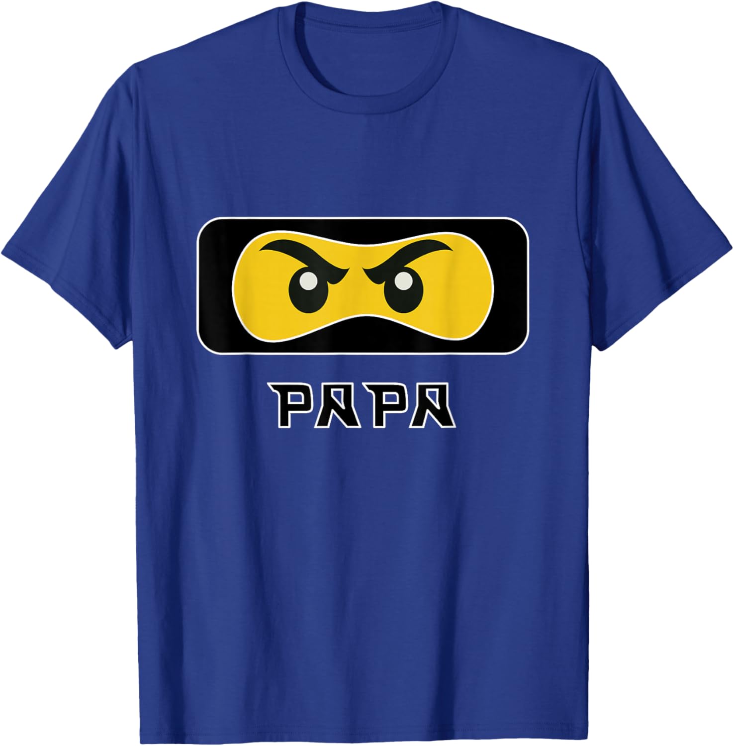 Papa Ninja Face Familien T-Shirt - T-Shirt | Royal