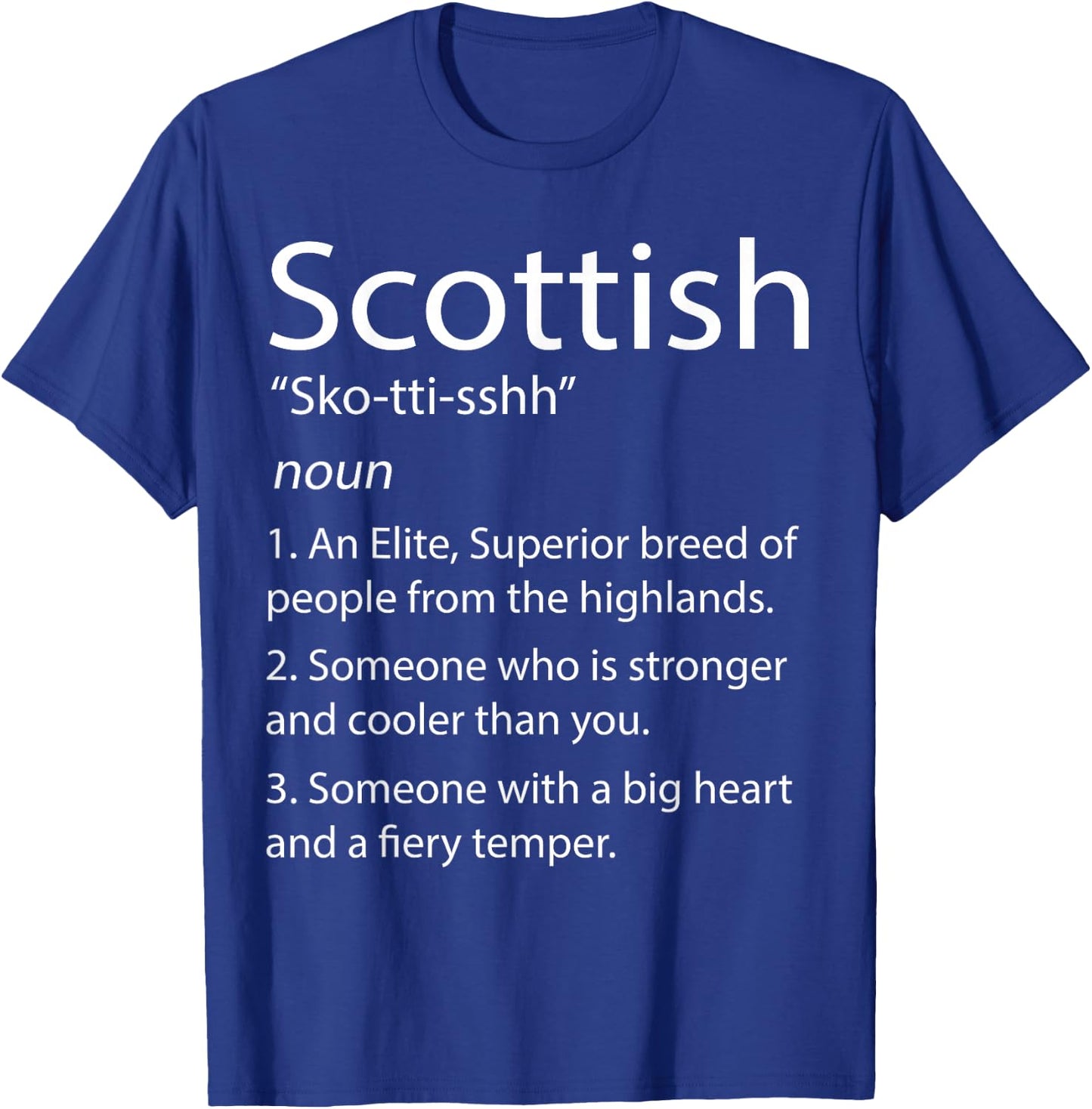 Scottish Definition - Funny Scottish & Scotland T-Shirt - T-Shirt | Royal