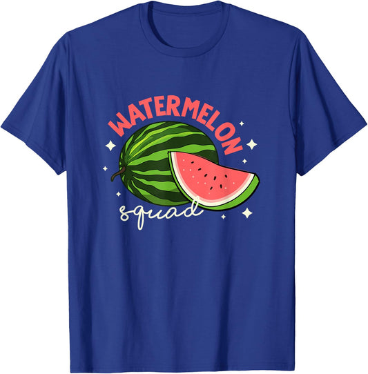 Watermelon Squad Tropical Summer Fruits T-Shirt - T-Shirt | Royal