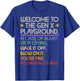 Welcome To The Gen X Playground Funny Generation X Birthday T-Shirt - T-Shirt | Royal