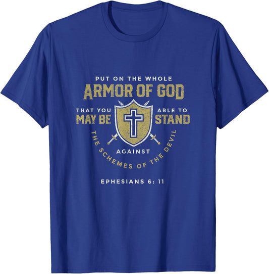 The Full Armor Of God - Ephesians 6:17 T-Shirt - T-Shirt | Royal