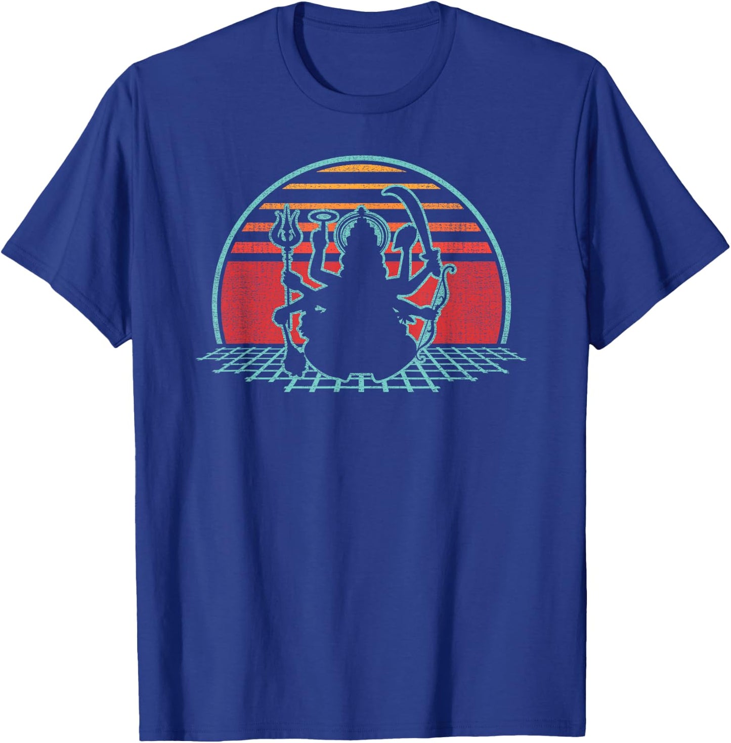 Kali Hindu Goddess Retro Vintage 80s Style Gift T-Shirt - T-Shirt | Royal