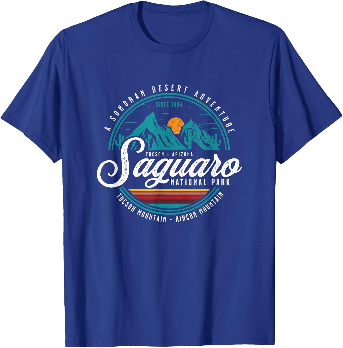 Vintage Saguaro National Park Arizona USA Novelty Souvenir T-Shirt - T-Shirt | Royal