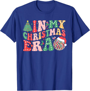 In My Christmas Era Funny Santa Hat Xmas Family Men Women T-Shirt - T-Shirt | Royal