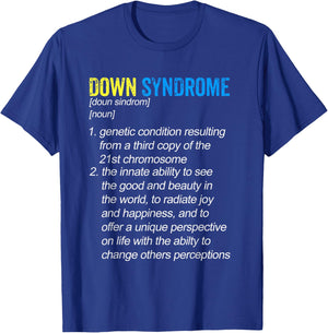 Down Syndrome Awareness Shirts Definition Down Right Perfect T-Shirt - T-Shirt | Royal