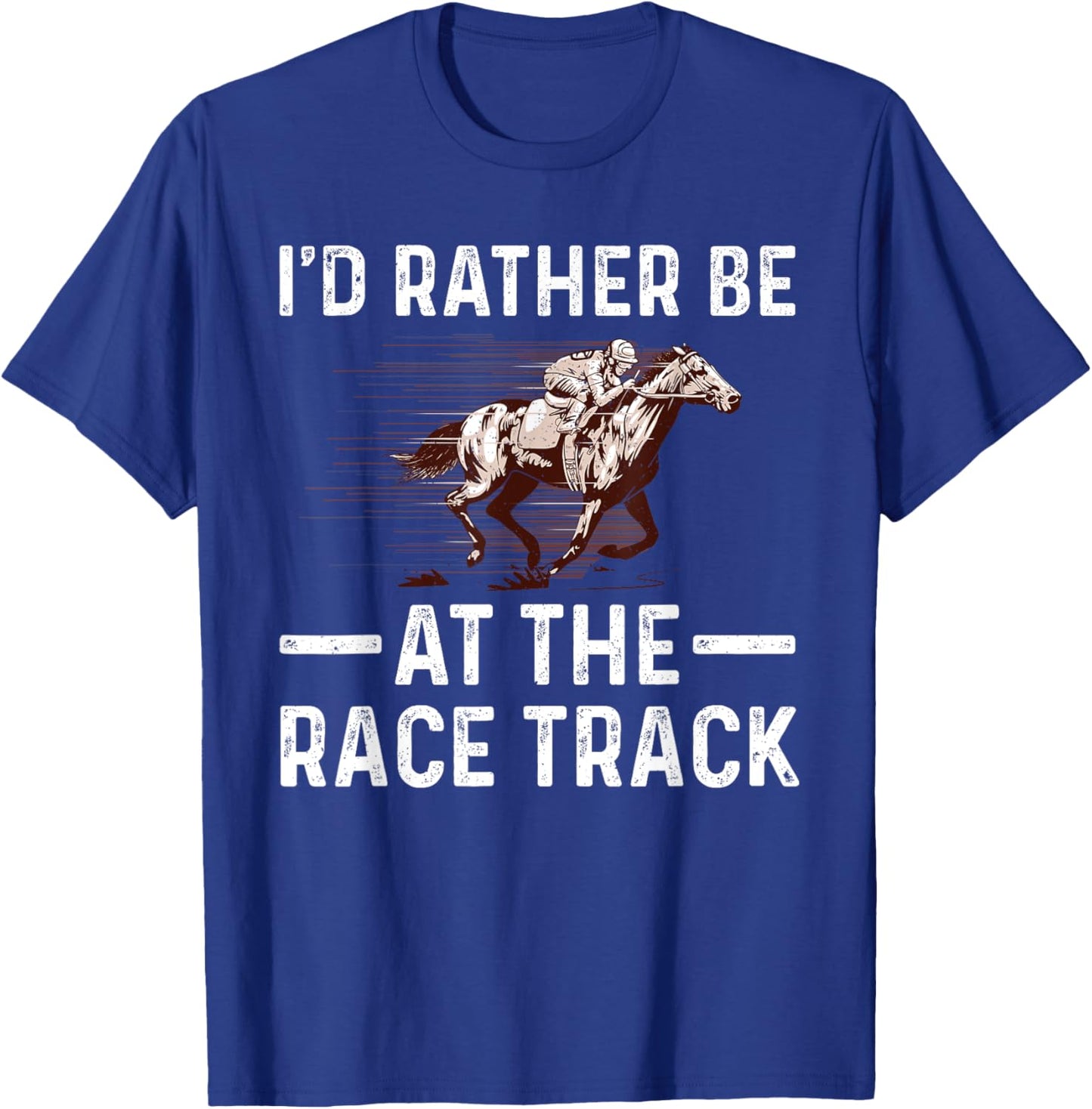 Cool Horse Racing Women Race Jockey Derby Equestrian T-Shirt - T-Shirt | Royal