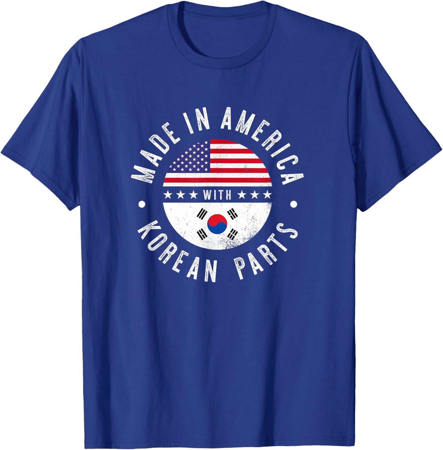 Made in America with Korean parts - South Korea pride T-Shirt - T-Shirt | Royal