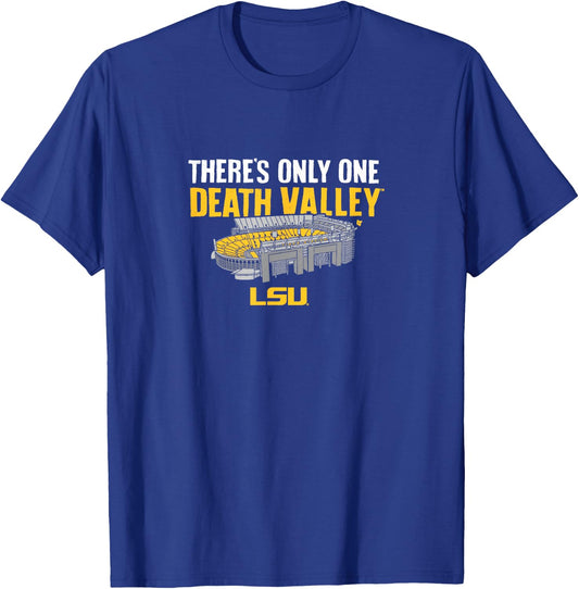 LSU Football: One Death Valley T-Shirt - T-Shirt | Royal