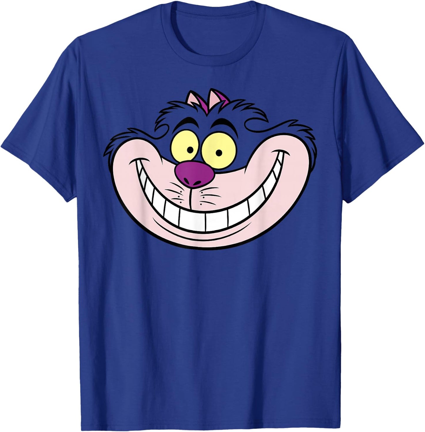 Disney Alice in Wonderland Cheshire Cat Big Face T-Shirt - T-Shirt | Royal