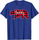 Daddy Bear Black Red Buffalo Check Plaid Fun Dad Father Gift T-Shirt - T-Shirt | Royal