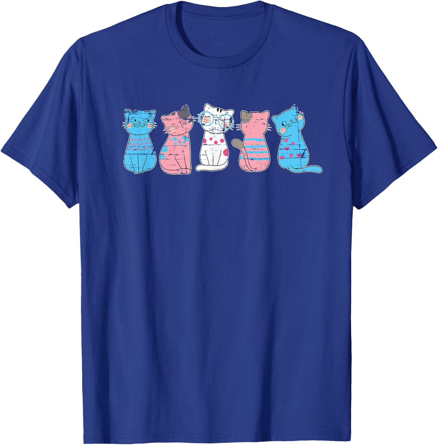 Transsexuality Cat Animal Lover Gift Trans Pride Transgender Small T-Shirt - T-Shirt | Royal