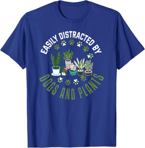 Plants and Dogs Funny Plant Lover Dog Lover Plant T-Shirt - T-Shirt | Royal