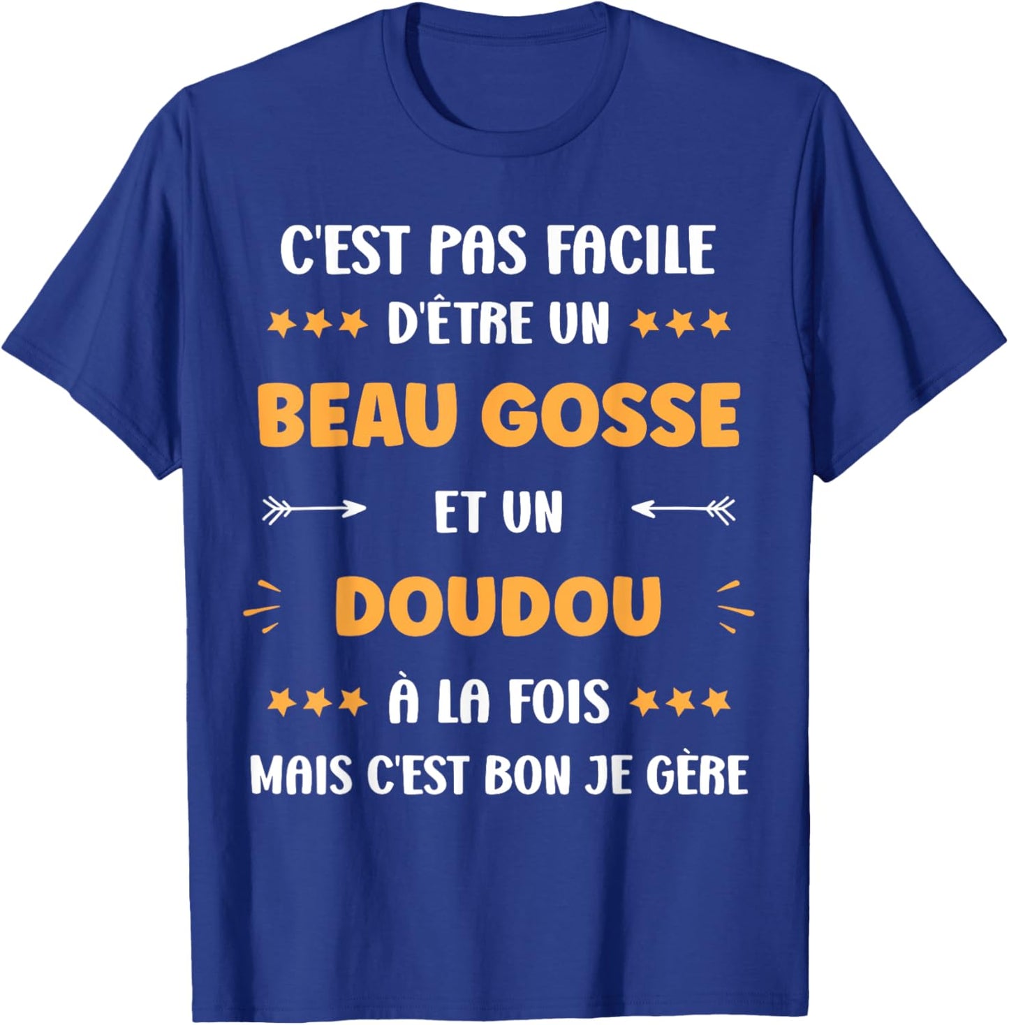 First Name Super Doudou Humour Beau gosse Doudou , Black, S T-Shirt - T-Shirt | Royal