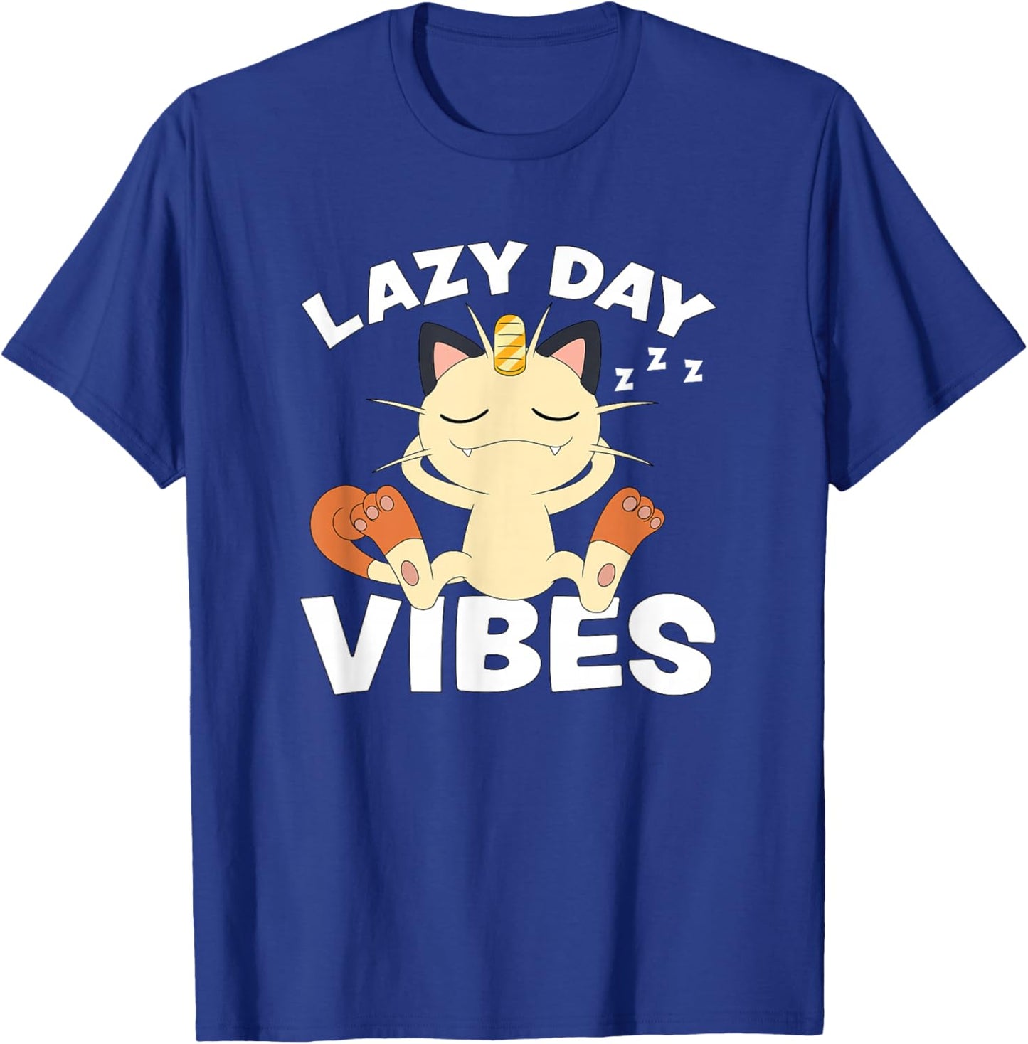 Pokémon - Meowth Lazy Day Vibes T-Shirt - T-Shirt | Royal