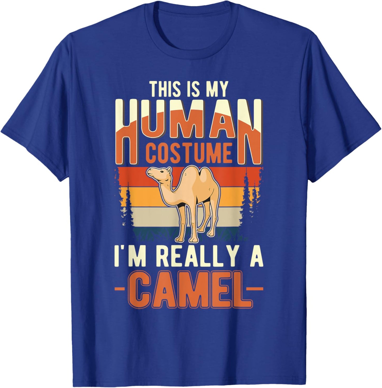 Camel Human Costume Halloween Camel T-Shirt - T-Shirt | Royal