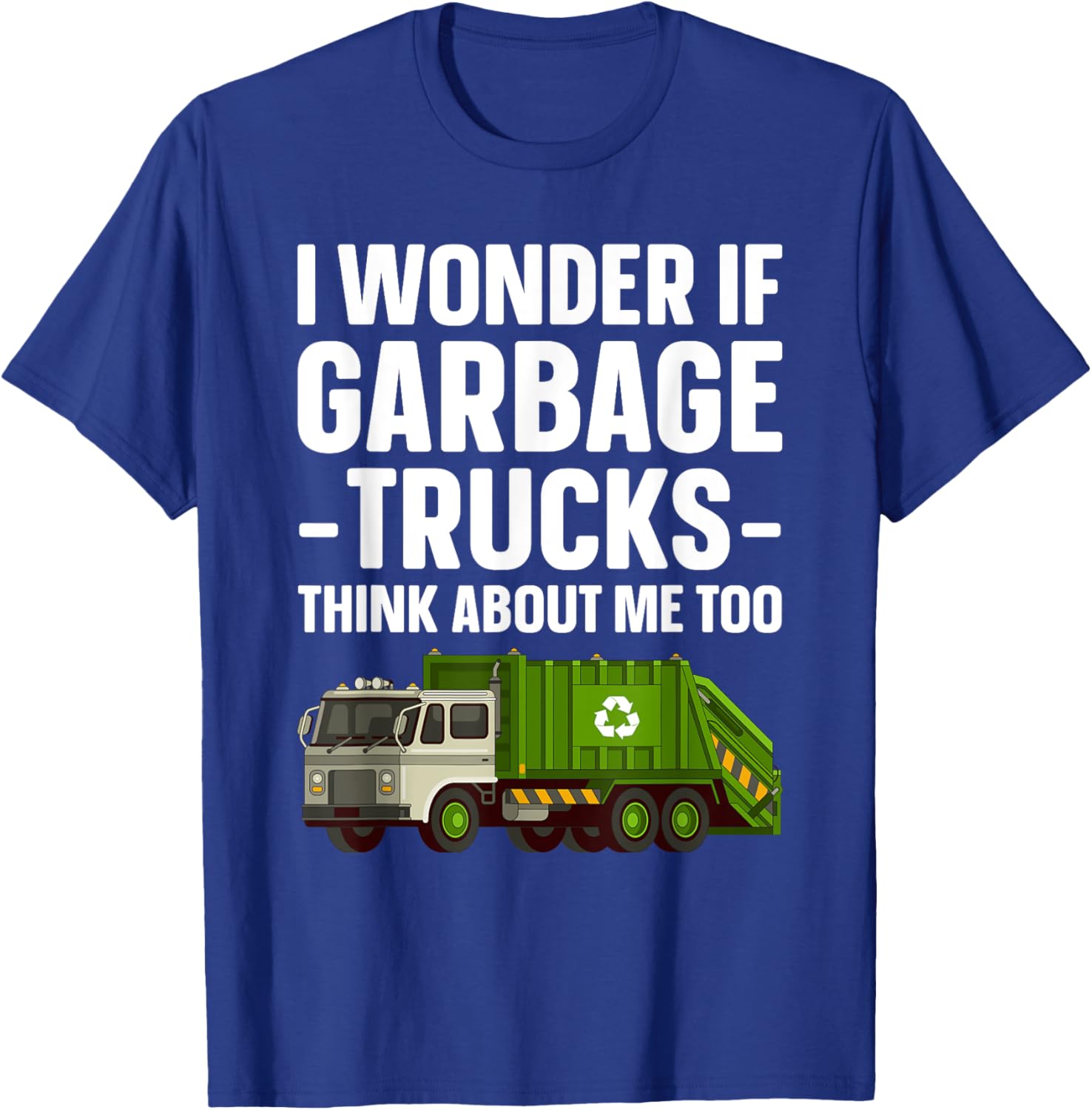 Funny Garbage Truck Art For Toddler Boys Trash Garbage Truck T-Shirt - T-Shirt | Royal