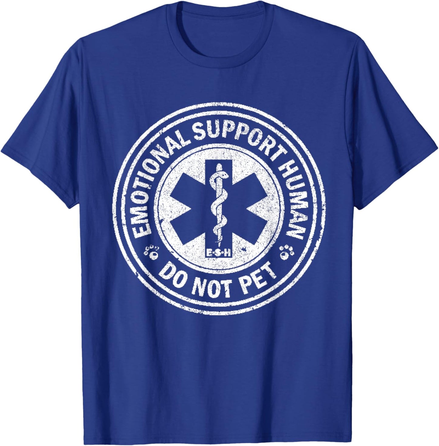Emotional Support Human Black X-Small Classic Fit T-Shirt - T-Shirt | Royal