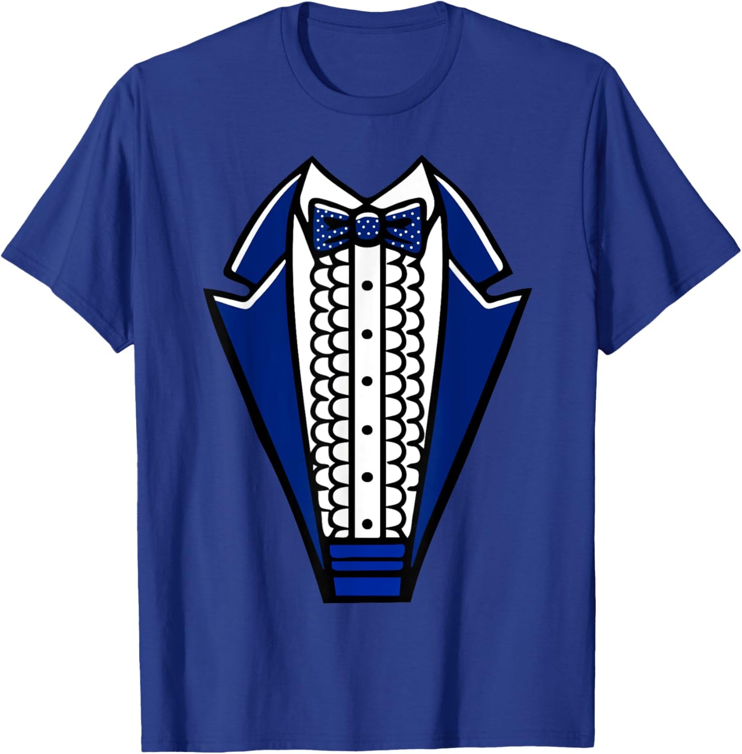 Tuxedo with Bowtie For Funny Wedding And Special Occasions T-Shirt - T-Shirt | Royal