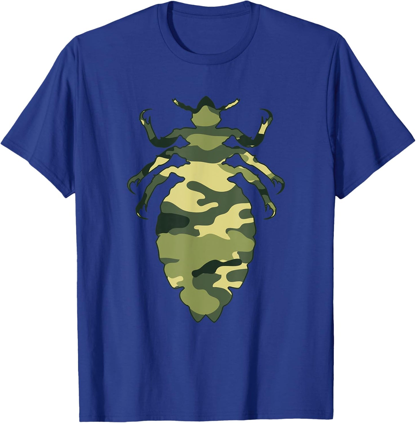 Military Louse Camo Men Print US Insect Lice Veteran Gift T-Shirt - T-Shirt | Royal