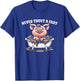 Never Trust A Fart - Funny Graphic Sarcastic Fart Humor T-Shirt - T-Shirt | Royal
