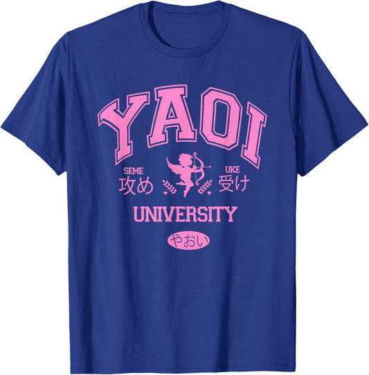 YAOI University Funny Design T-Shirt - T-Shirt | Royal