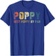 Best Poppy By Par Fathers Day Gift Golf Golfer T-Shirt - T-Shirt | Royal
