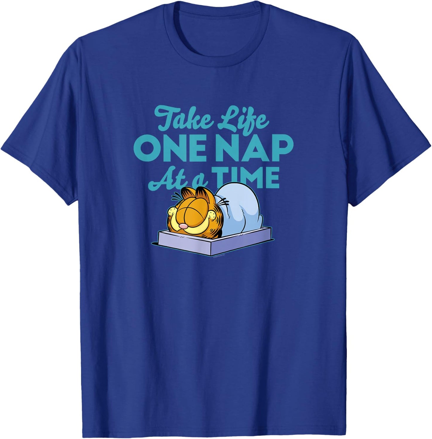 Garfield Take Life One Nap At A Time Garfield T-Shirt - T-Shirt | Royal