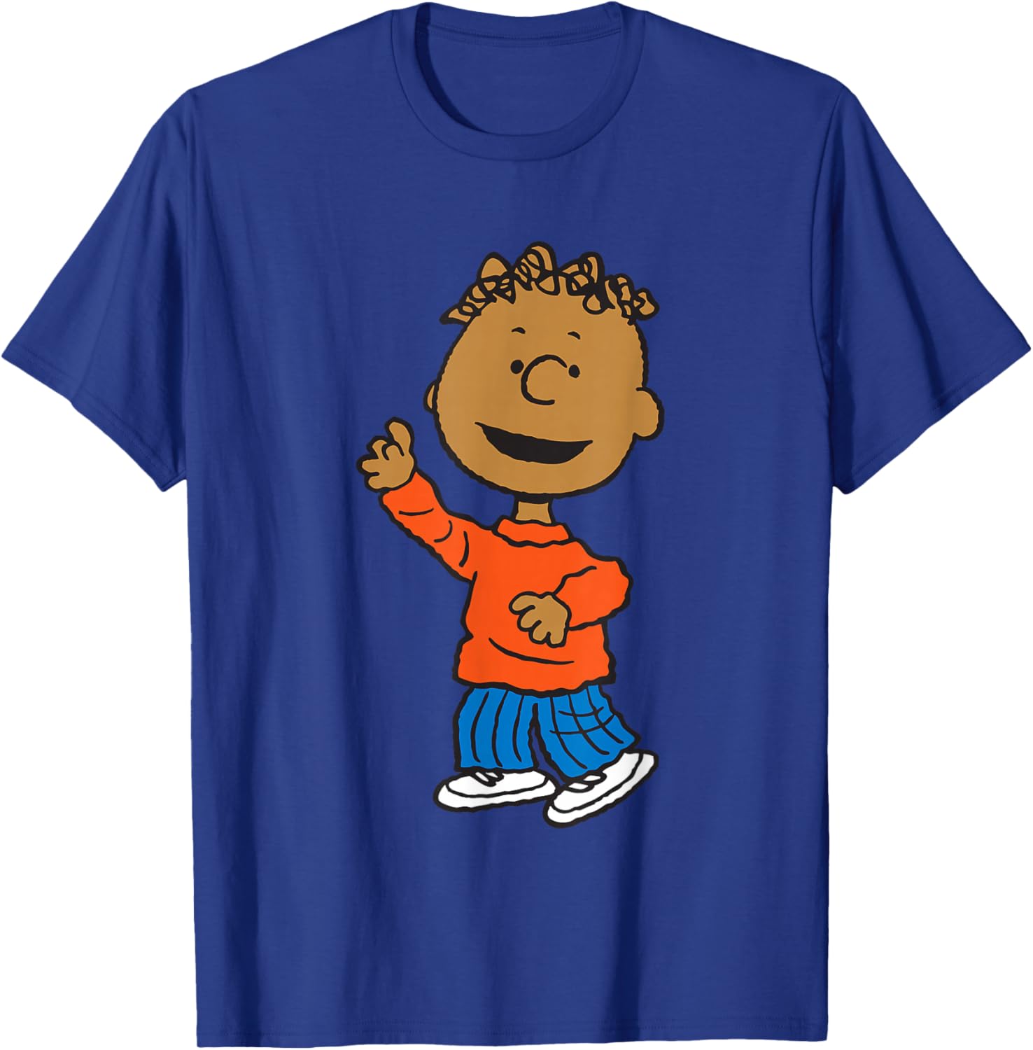 Peanuts Franklin Armstrong T-Shirt - T-Shirt | Royal