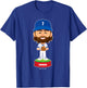 Dansby Swanson Chicago Baseball Bobblehead MLBPA T-Shirt - T-Shirt | Royal