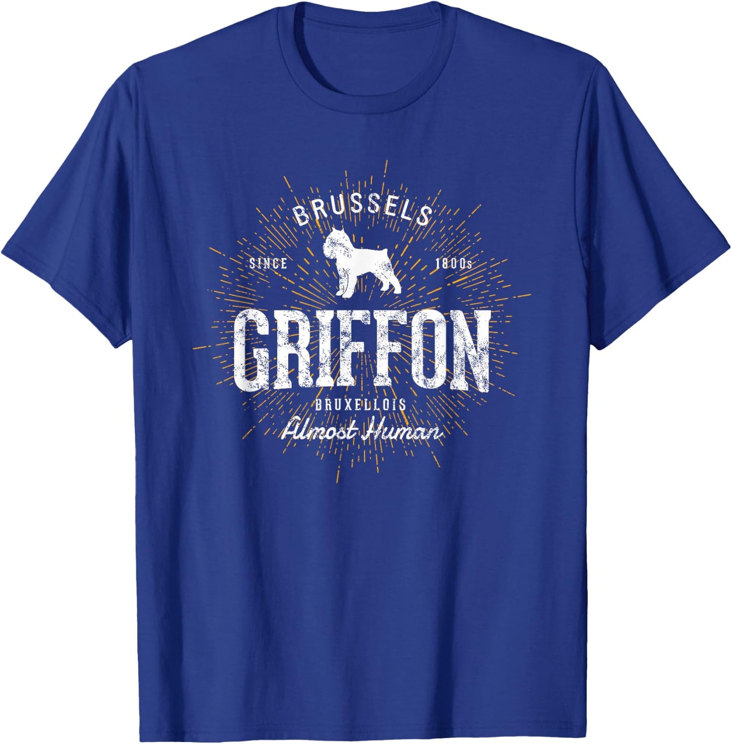 Vintage Style Retro Brussels Griffon T-Shirt - T-Shirt | Royal