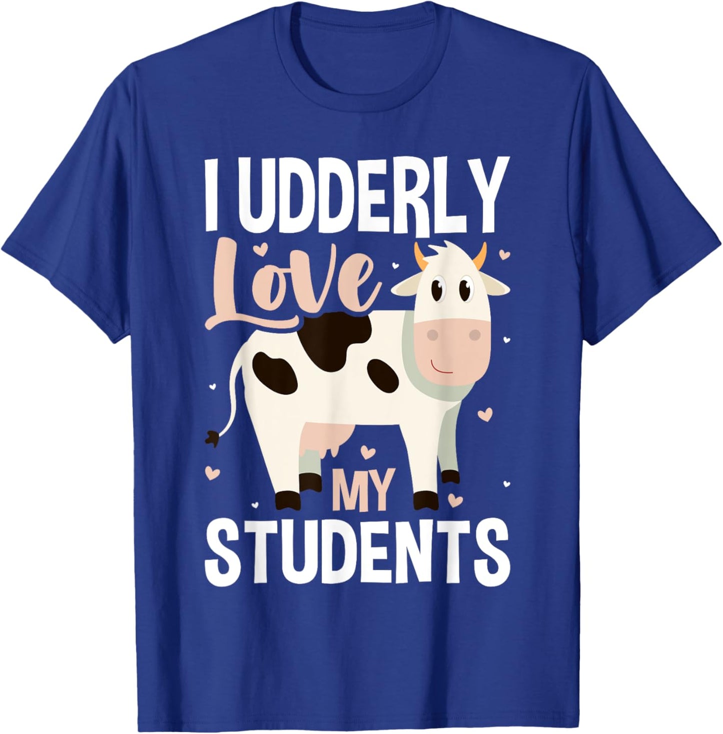 Cow Teacher Lover Women Girls Kids T-Shirt - T-Shirt | Royal