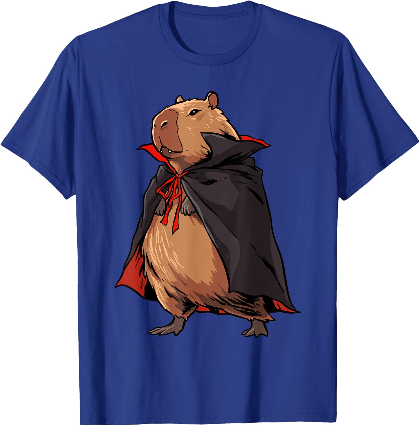 Capybara Shirt Halloween Capybara Vampire Vampybara Rodent T-Shirt - T-Shirt | Royal