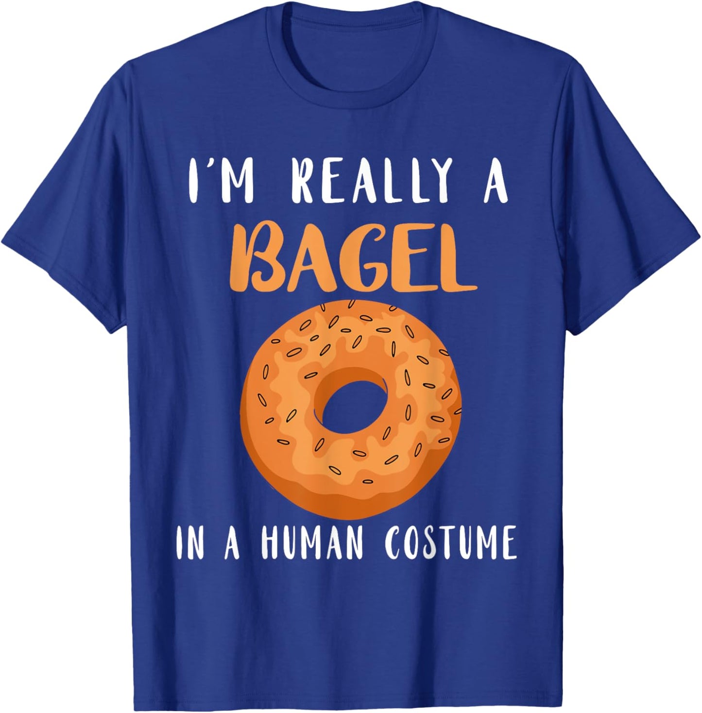 Bagels Human Costume Baker Baking Bagel Lover Bagel T-Shirt - T-Shirt | Royal