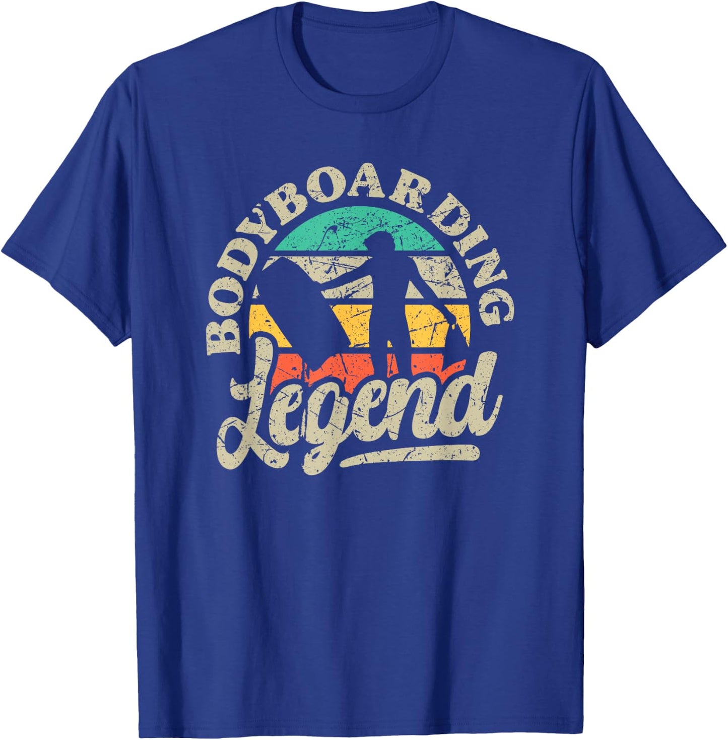 Bodyboarding Legend Retro Bodyboarder Vintage Bodyboard T-Shirt - T-Shirt | Royal