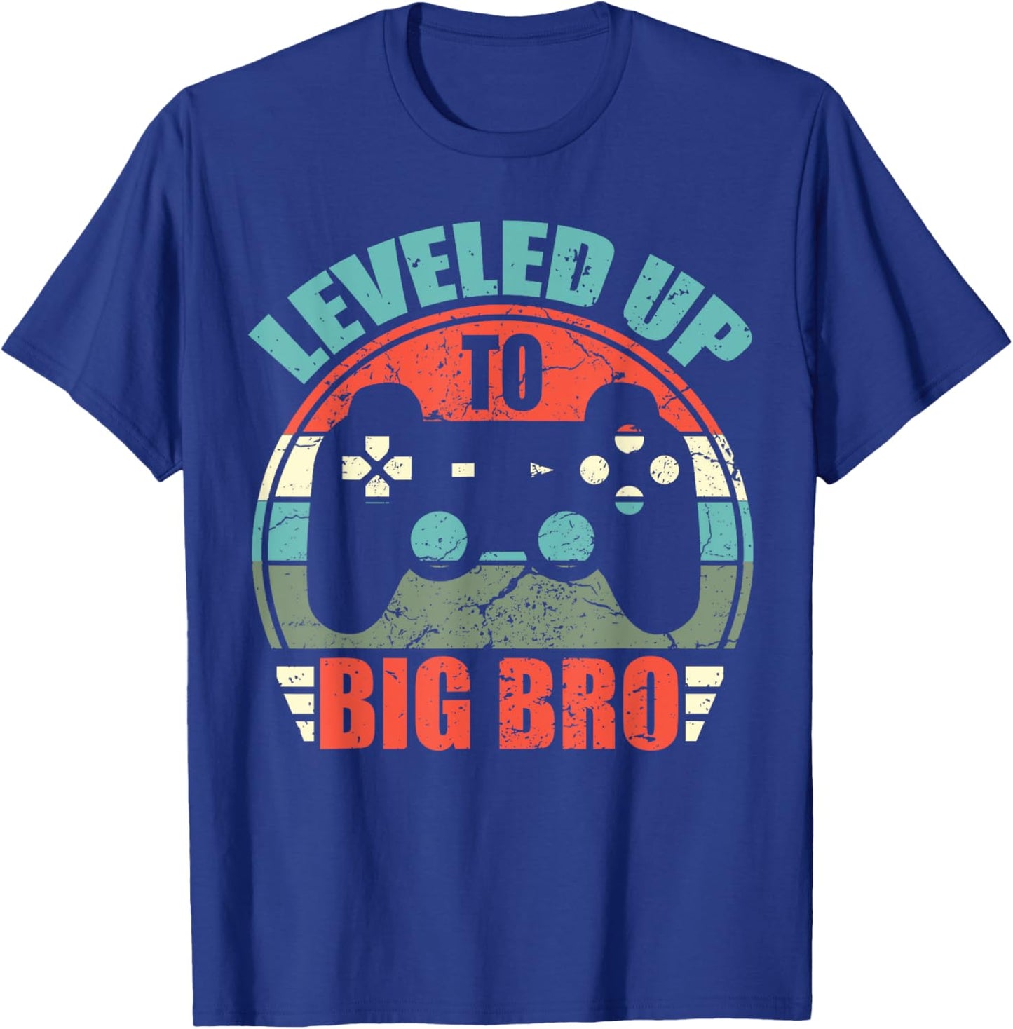 New Brother, Leveled Up To Big Bro, Promoted To Big Bro 2025 T-Shirt - T-Shirt | Royal