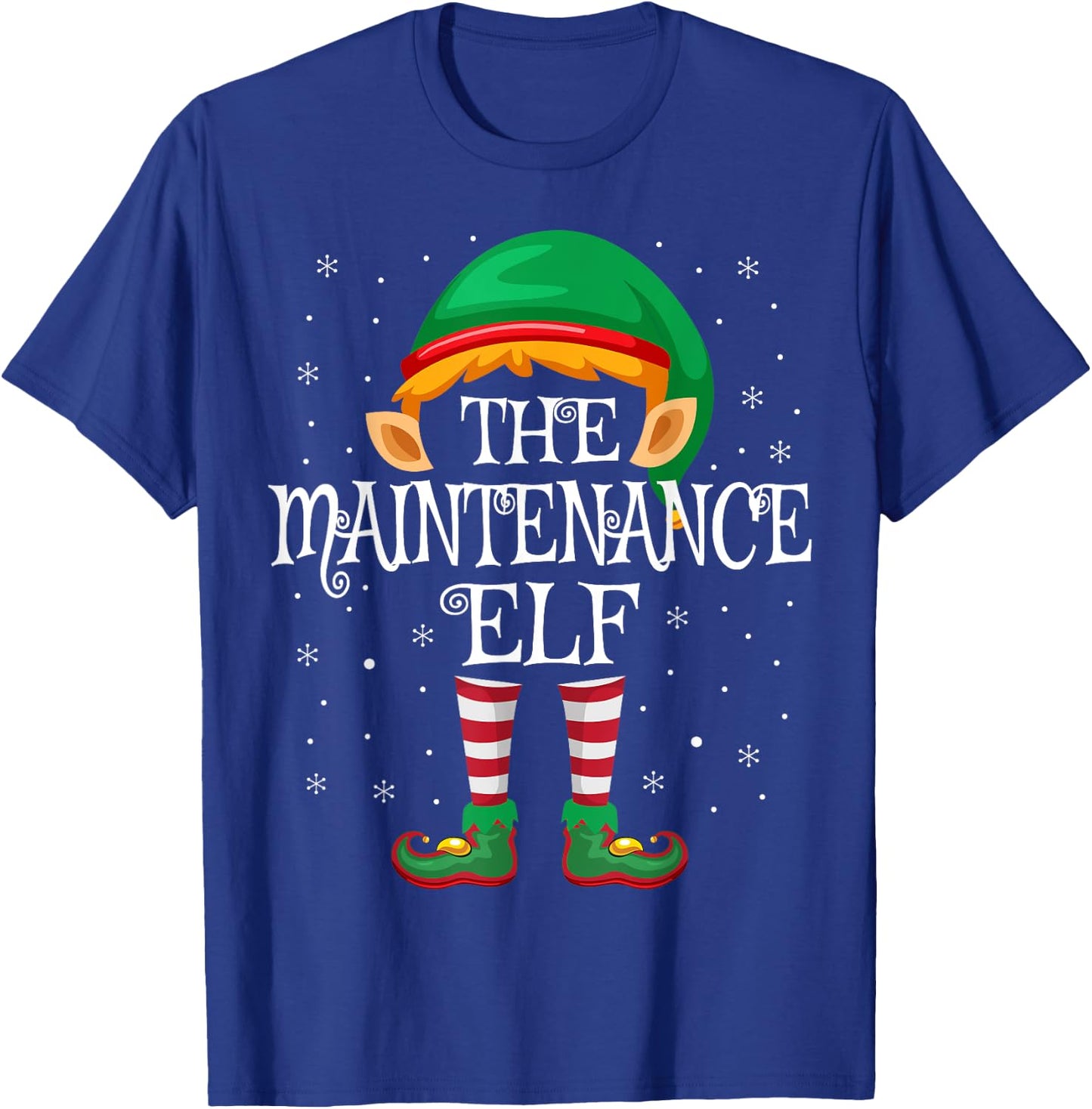The Maintenance Elf Family Matching Group Christmas T-Shirt - T-Shirt | Royal