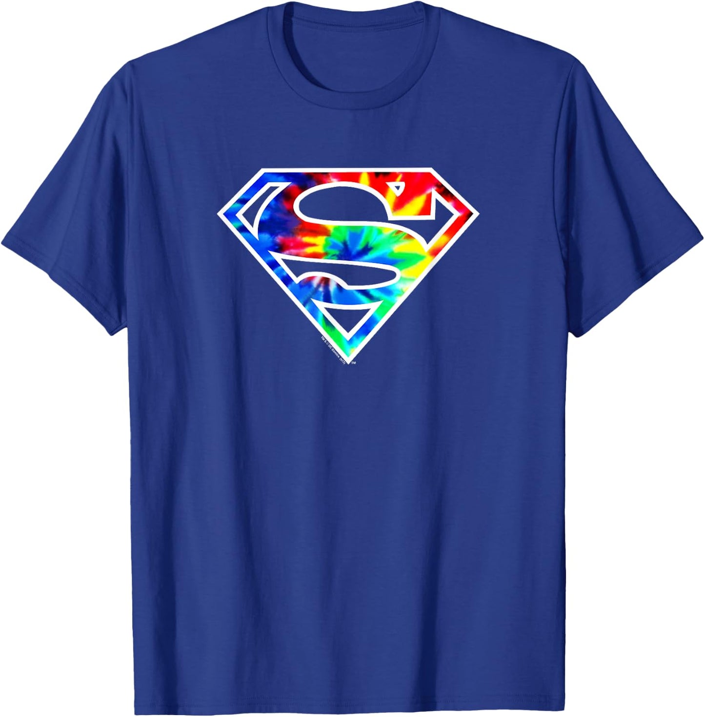 Superman Tie Dye Logo T-Shirt - T-Shirt | Royal