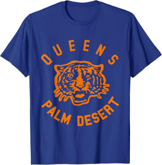 Official Queens of The Stone Age Tiger Palm Desert T-Shirt - T-Shirt | Royal