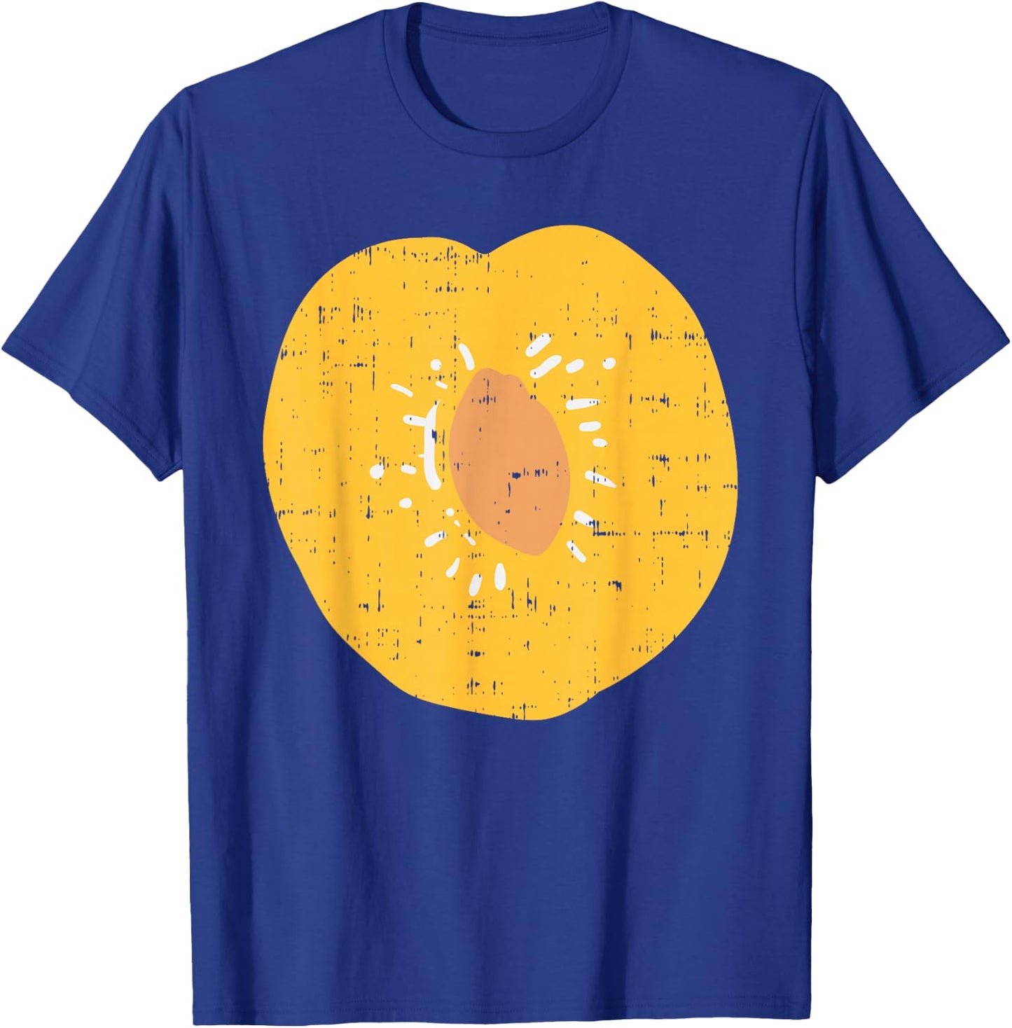 Plum Peach Funny Fruit Lazy DIY Easy Halloween Costume T-Shirt - T-Shirt | Royal